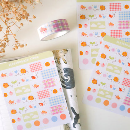 Stickersheet - Washi Tape Spring Notes