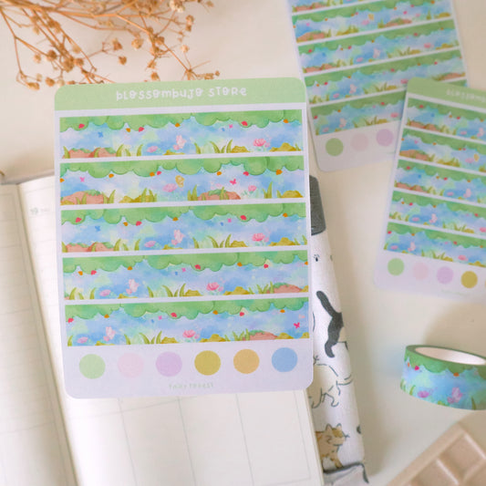 Stickersheet - Washi Tape Fairy Forest