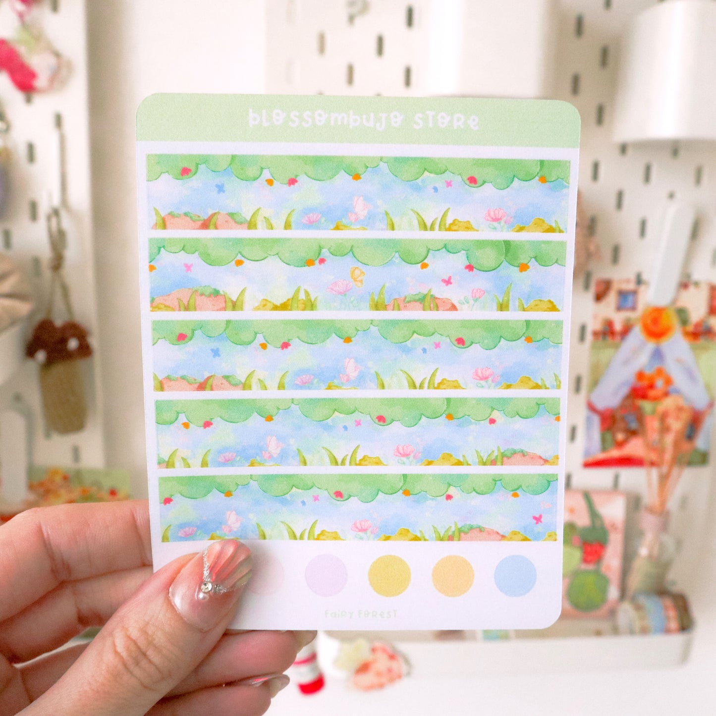 Stickersheet - Washi Tape Fairy Forest