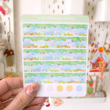 Stickersheet - Washi Tape Fairy Forest