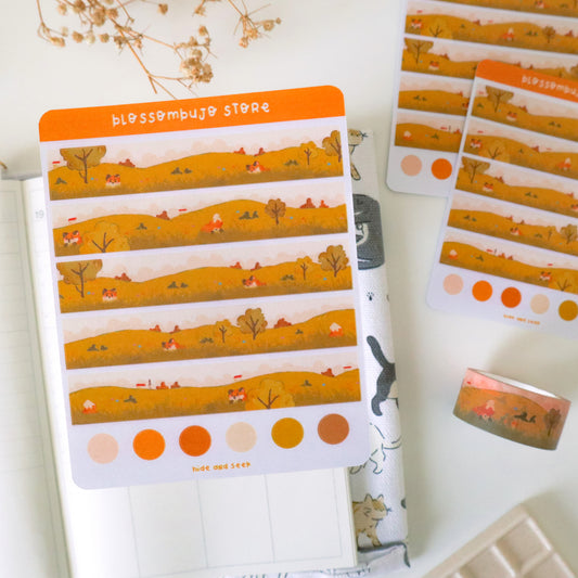 Stickersheet - Washi Tape Hide and Seek