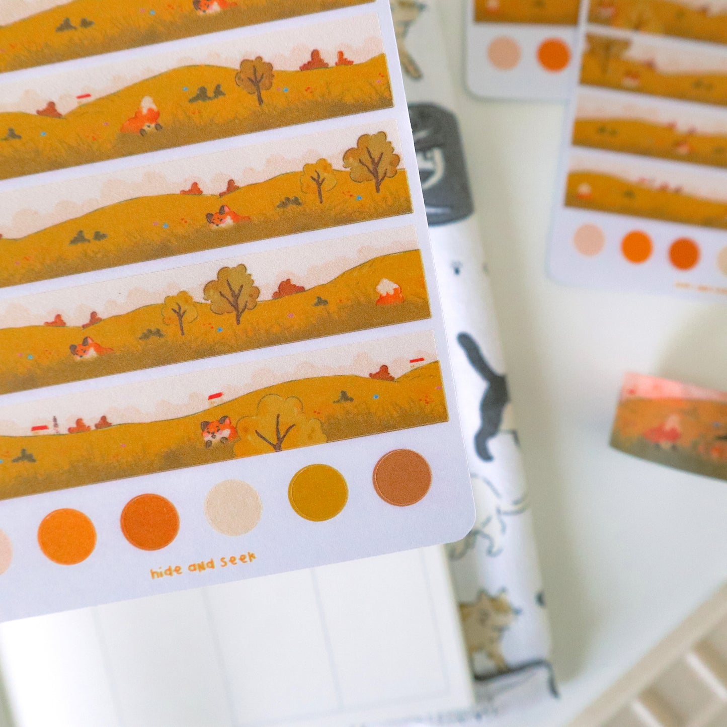 Stickersheet - Washi Tape Hide and Seek