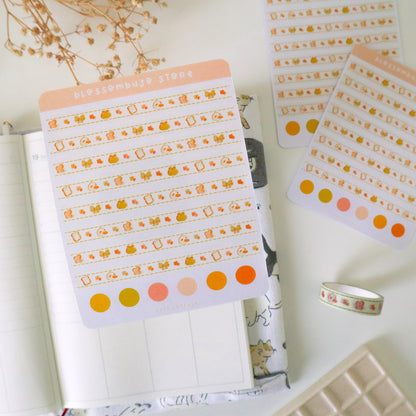 Stickersheet - Washi Tape Soft Cottage