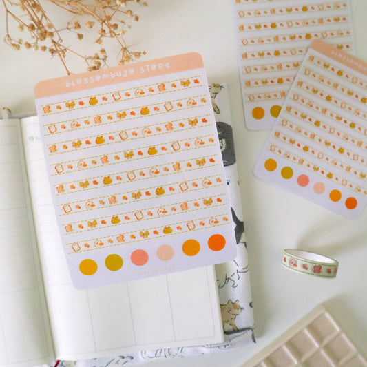 Stickersheet - Washi Tape Soft Cottage