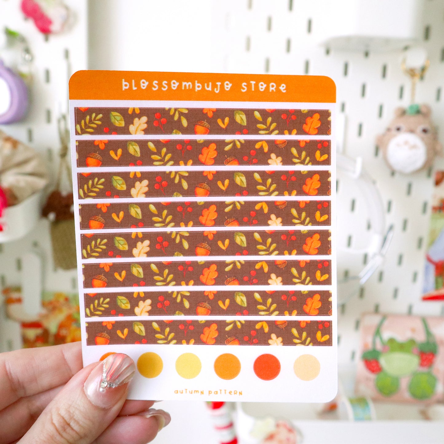 Stickersheet - Washi Tape Autumn Pattern