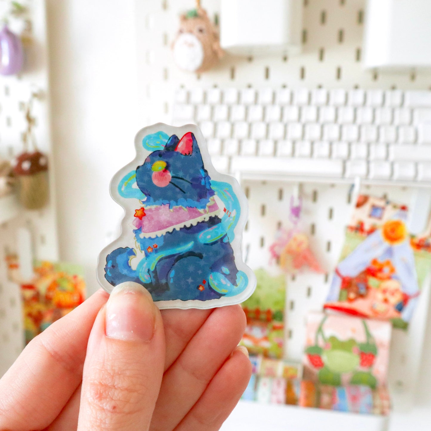 Acrylic Magnet - Lunar Cat