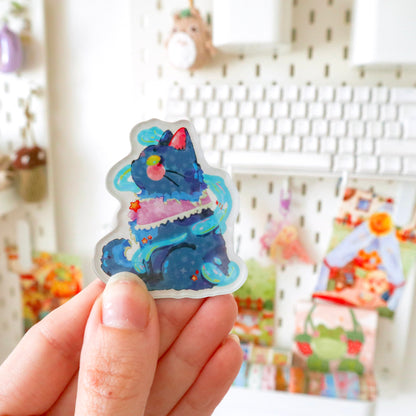 Acrylic Magnet - Lunar Cat