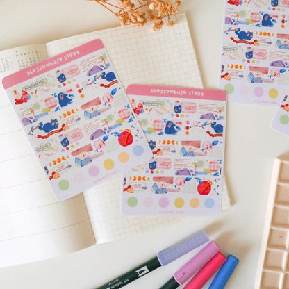 Stickersheet - Washi Tape Witchcraft Scroll