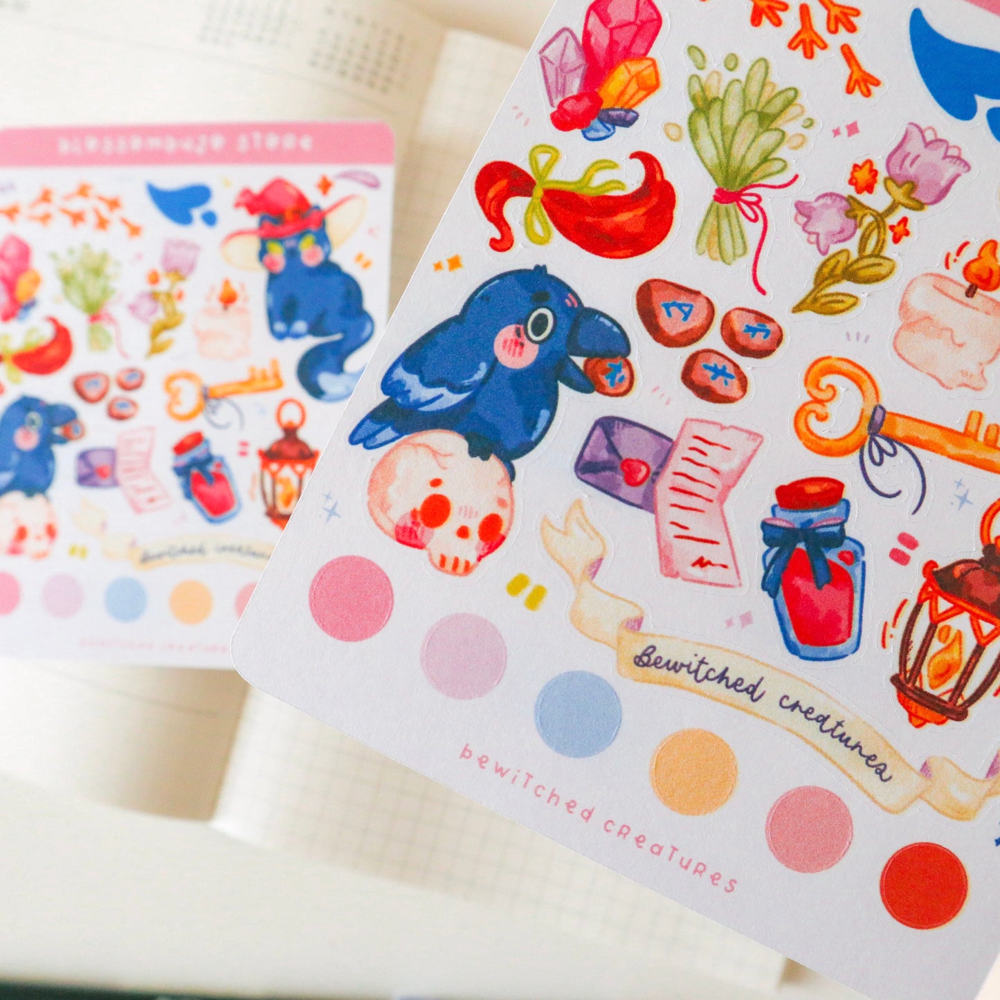 Stickersheet - Bewitched Creatures