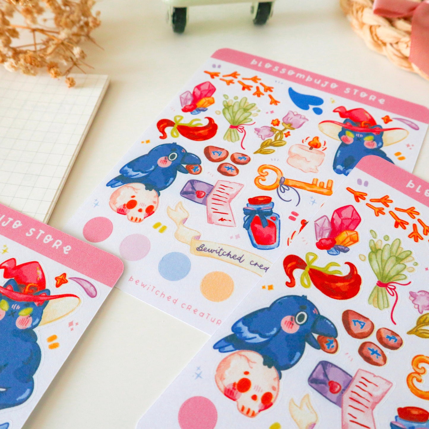 Stickersheet - Bewitched Creatures