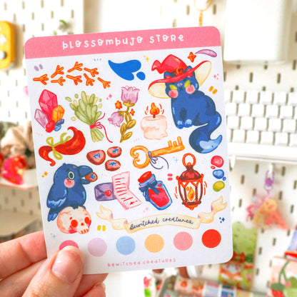 Stickersheet - Bewitched Creatures