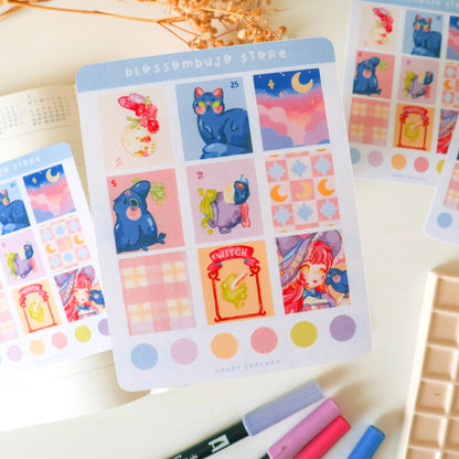Stickersheet - Washi Tape Candy Sorcery