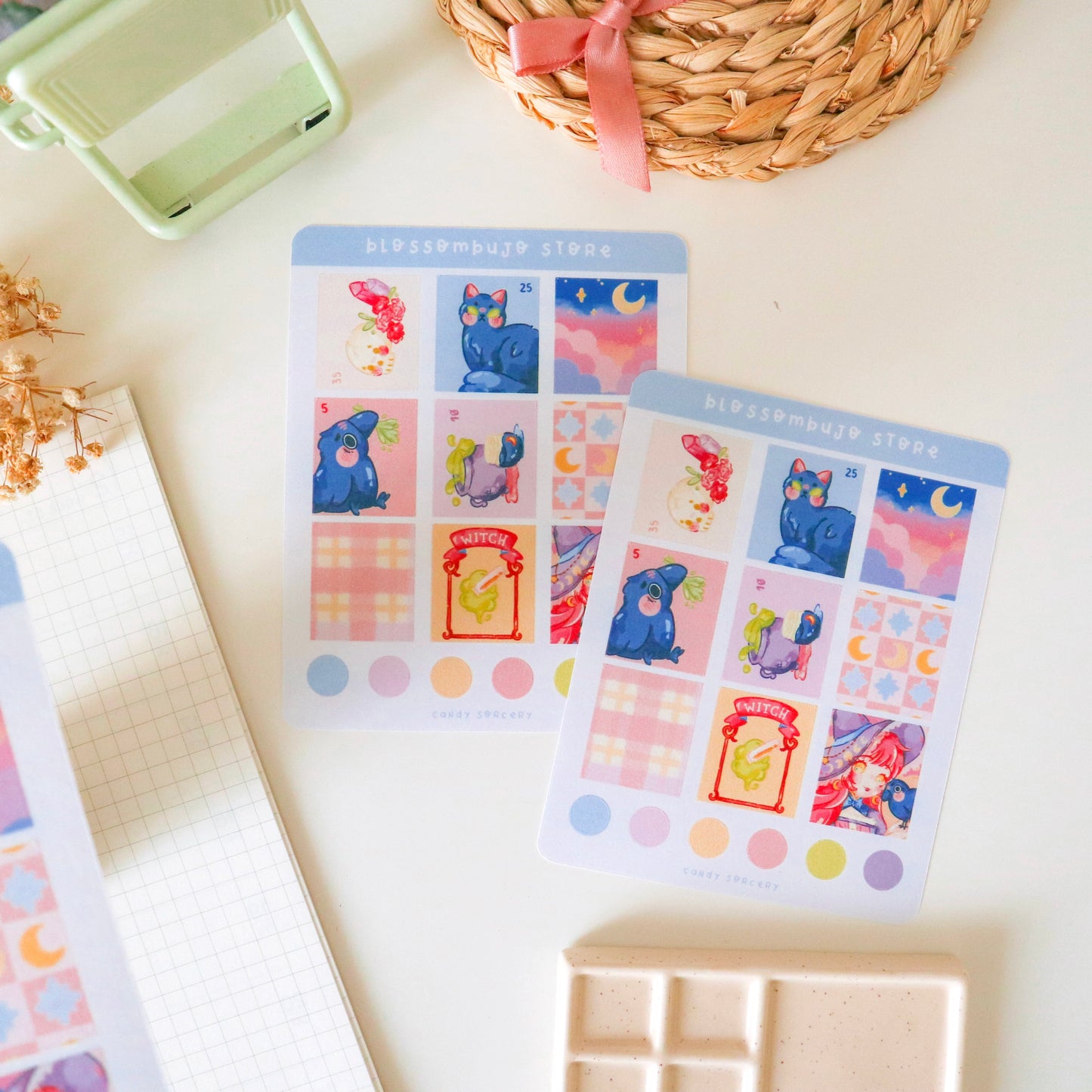 Stickersheet - Washi Tape Candy Sorcery