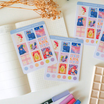Stickersheet - Washi Tape Candy Sorcery