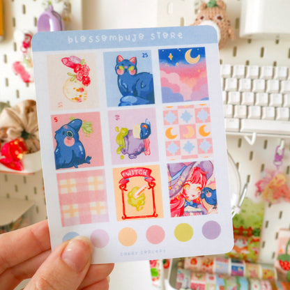 Stickersheet - Washi Tape Candy Sorcery