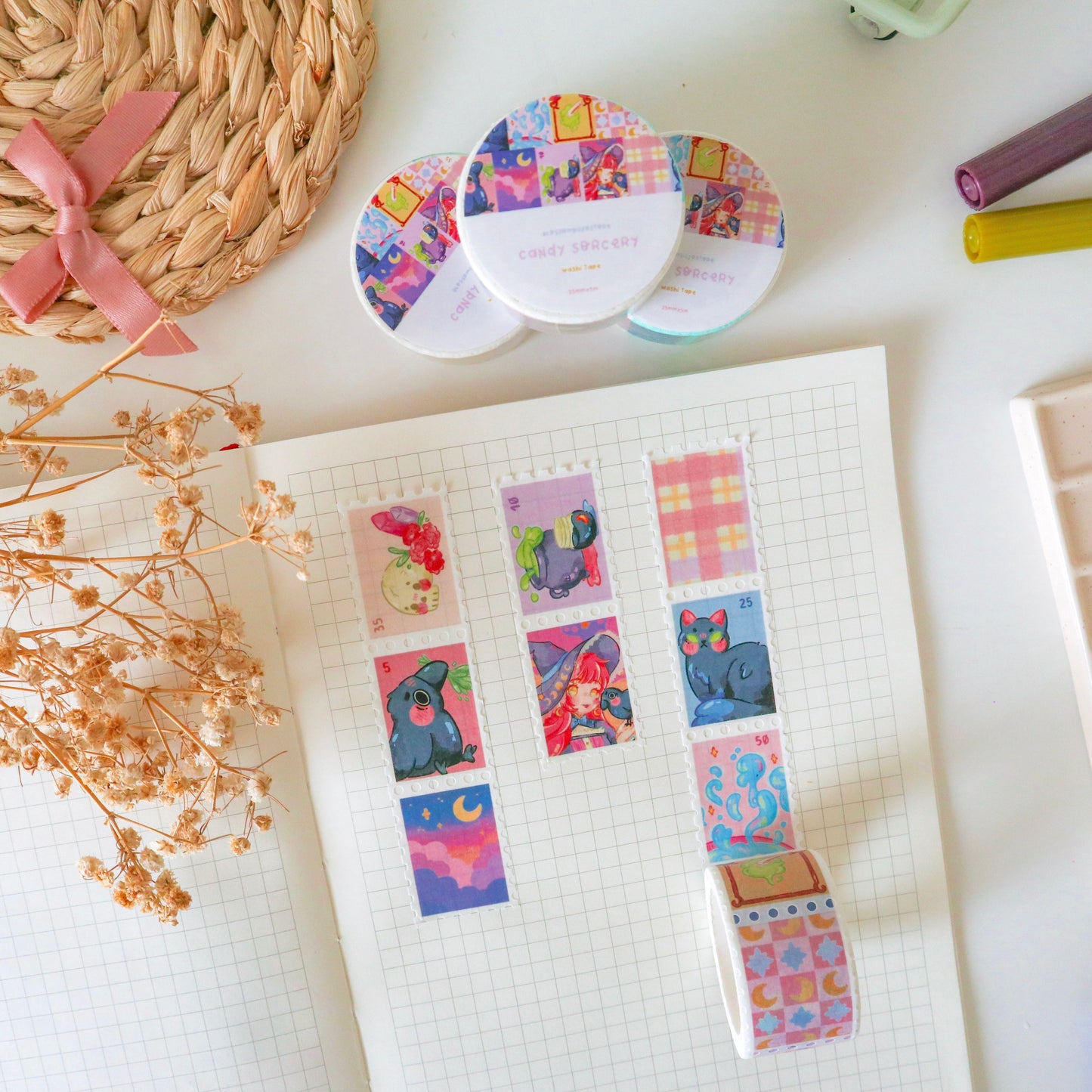Washi Tape Stamp - Candy Sorcery