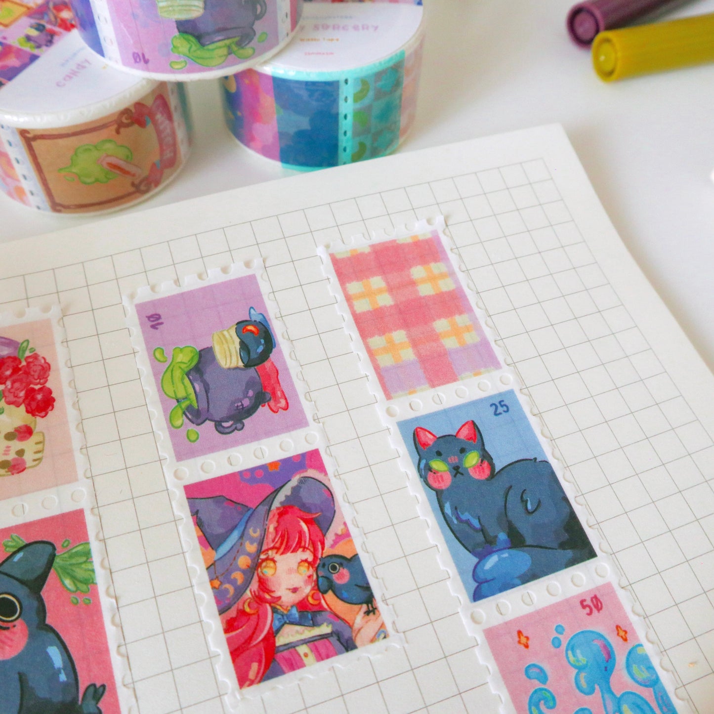 Washi Tape Stamp - Candy Sorcery