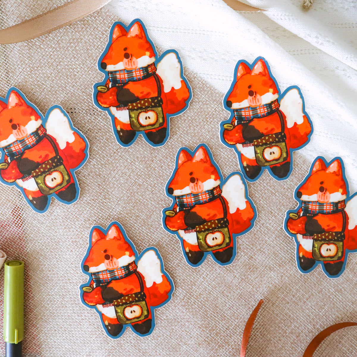 Sticker Flake Vinyl Matte - Market Fox