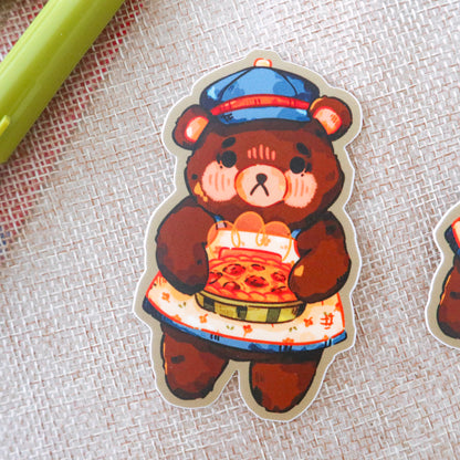 Sticker Flake Vinyl Matte - Bakehouse Bear
