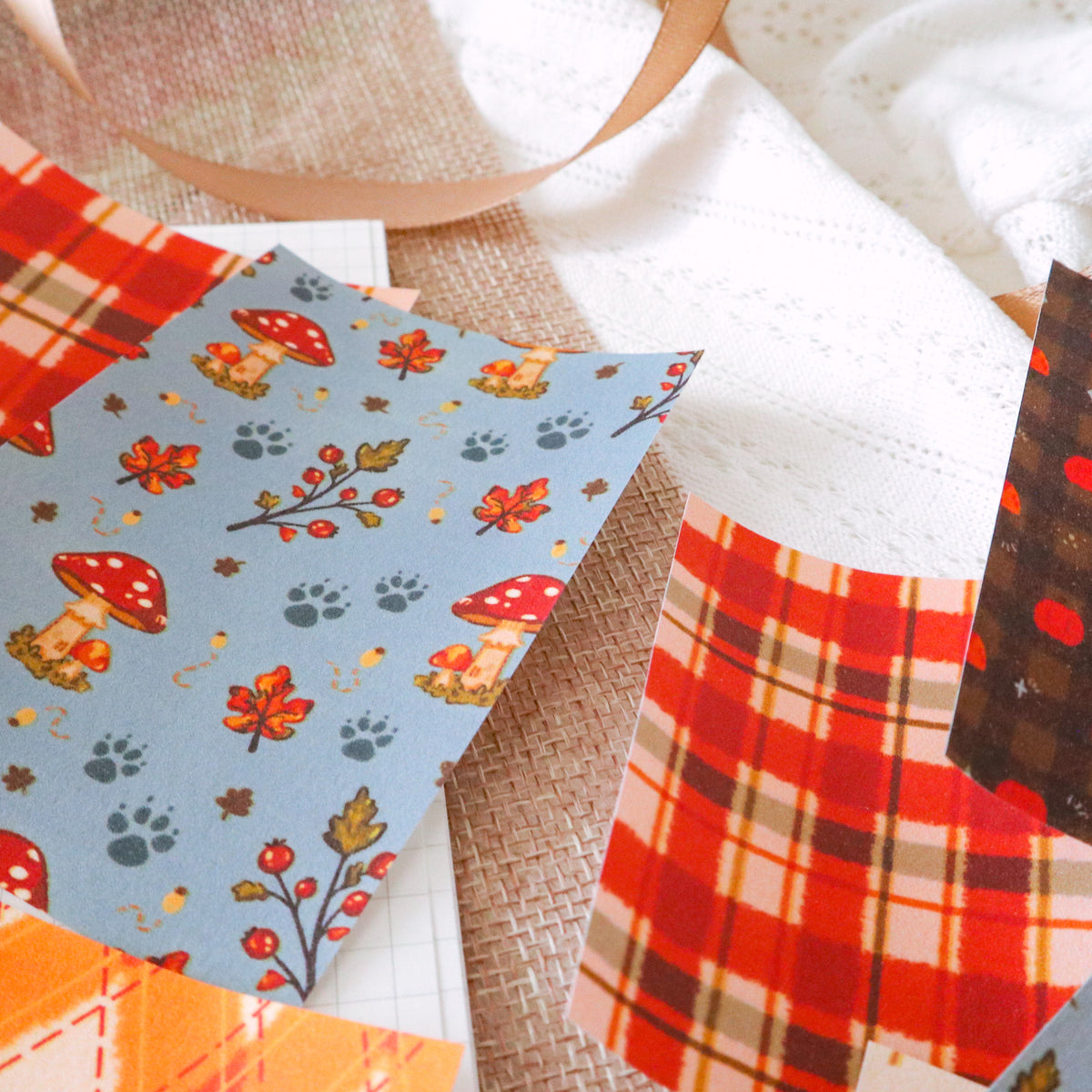 Scrapbook Paper - Autumn Texture