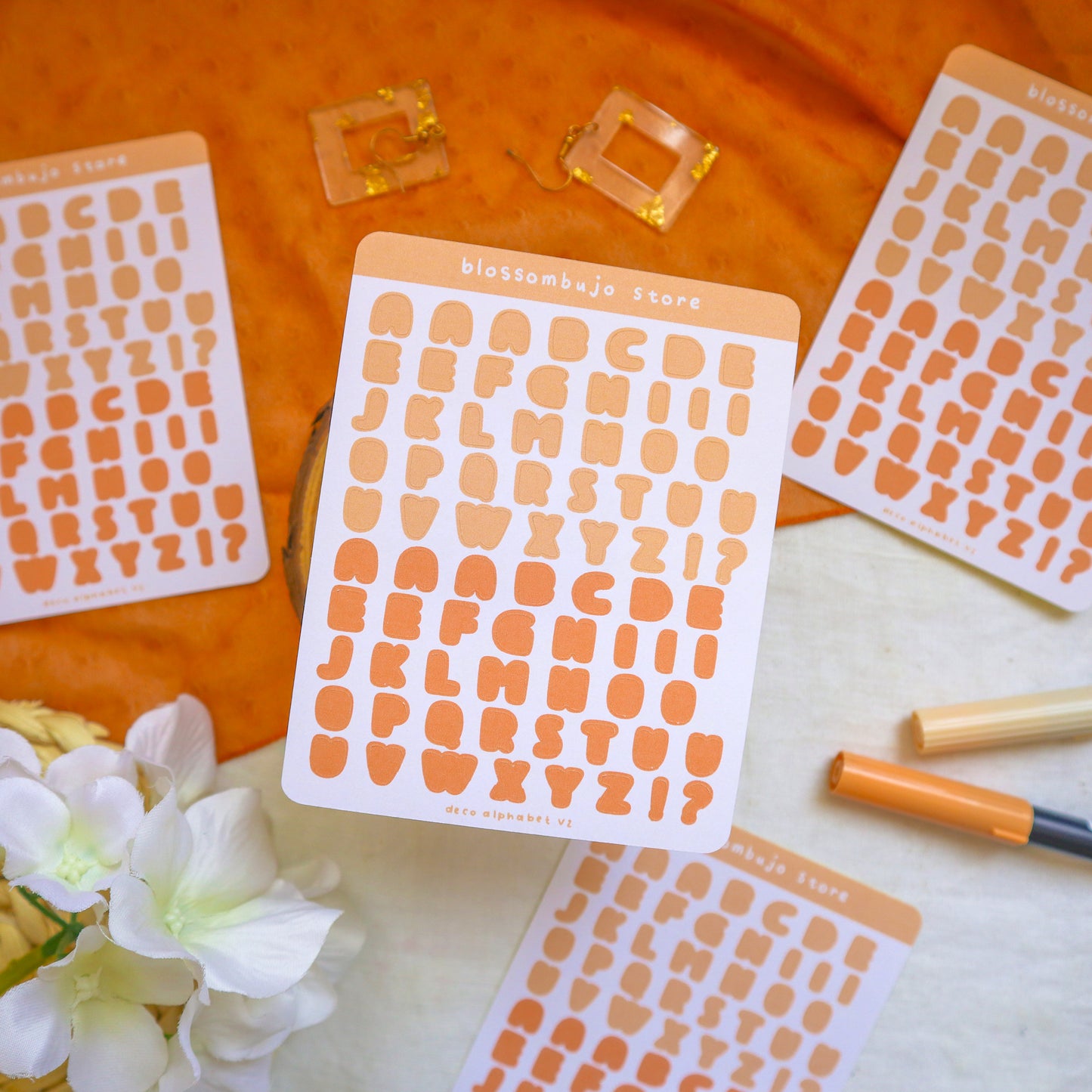Stickersheet - Deco Alphabet