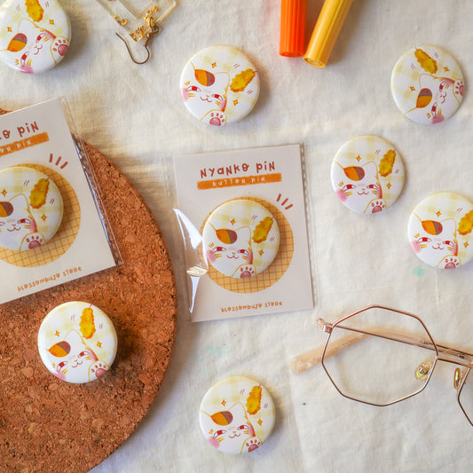 Pin Button - Nyanko-sensei