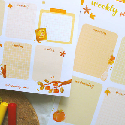 Printables - Weekly Planner Apple Flavor