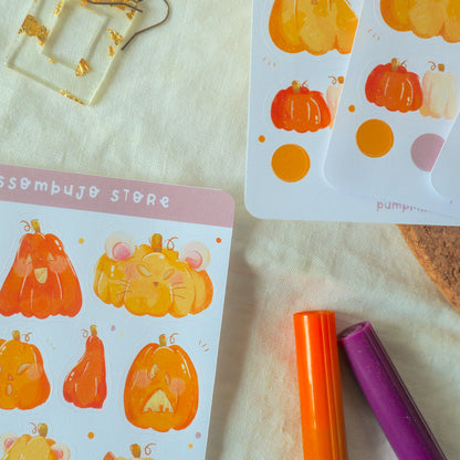 Stickersheet - Pumpkin Friends