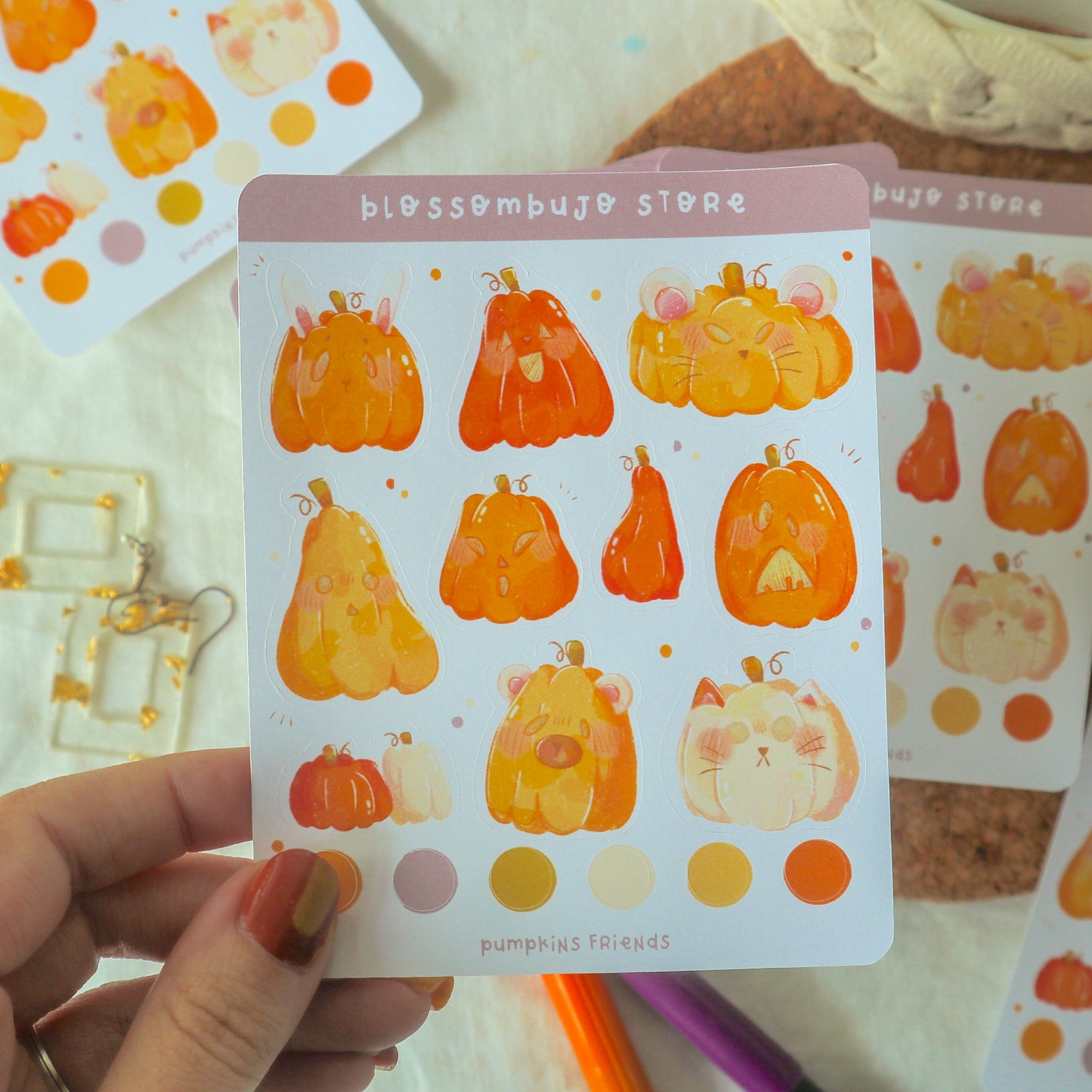 Stickersheet - Pumpkin Friends