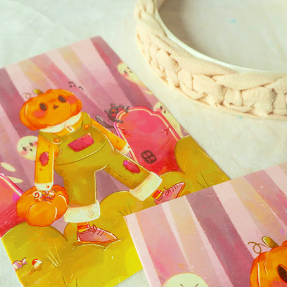 Art Print - Pumpkin Girl