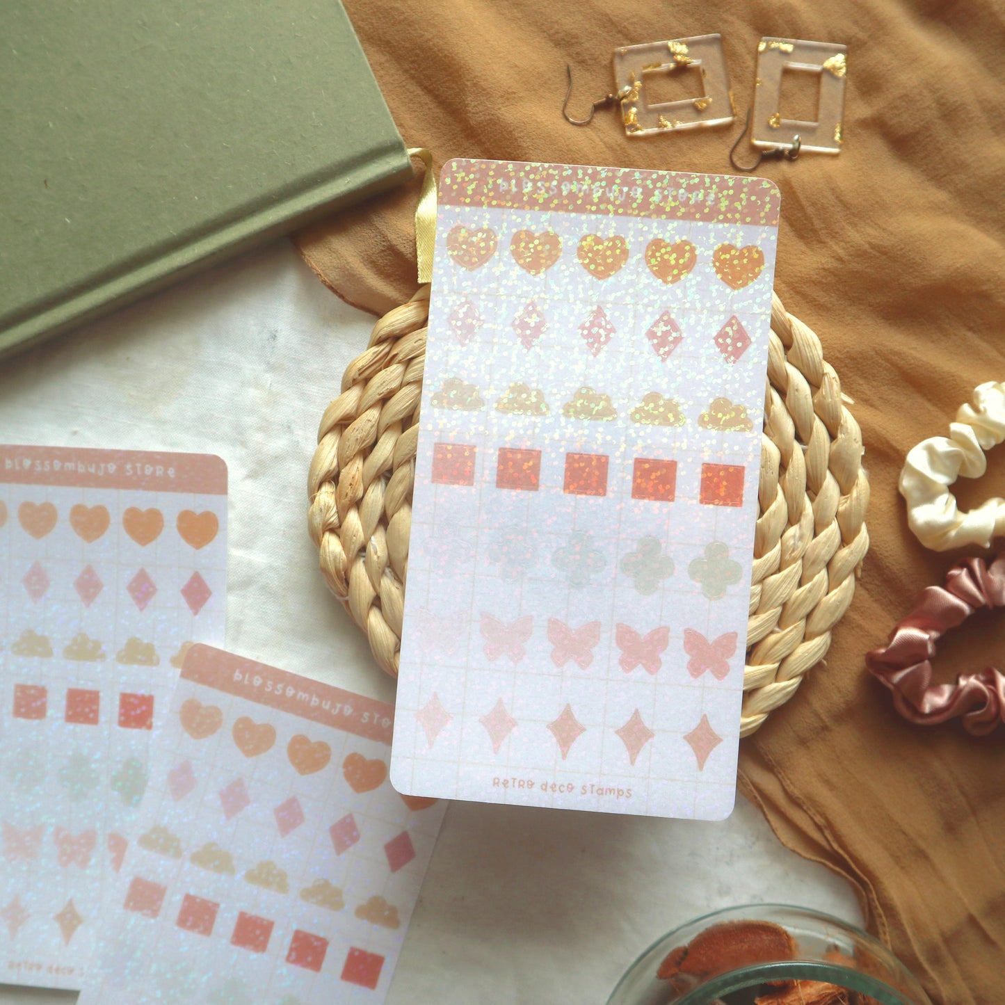 Stickersheet - Holo Deco Stamps