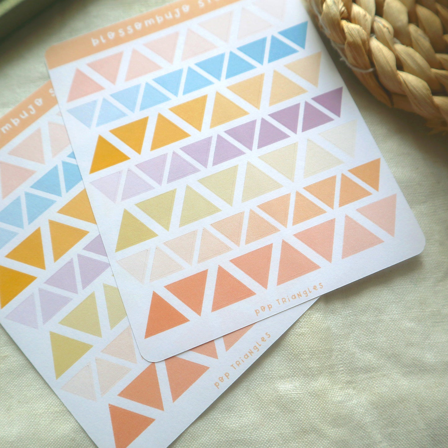 Stickersheet - Triangoli Deco