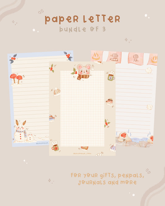 Printables - Winter Letter Paper Bundle