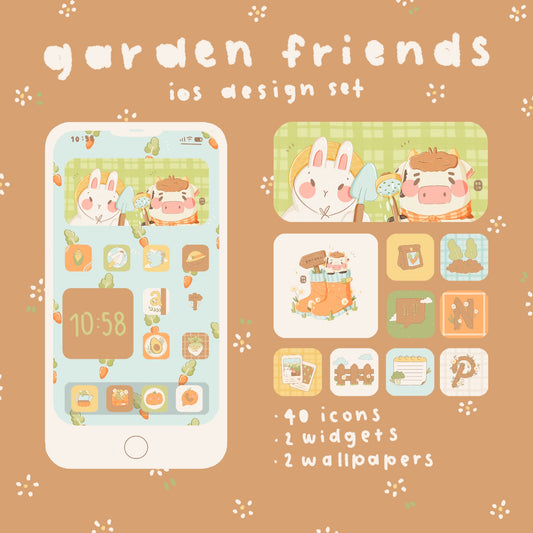 iOS Set Icons - Garden Friends