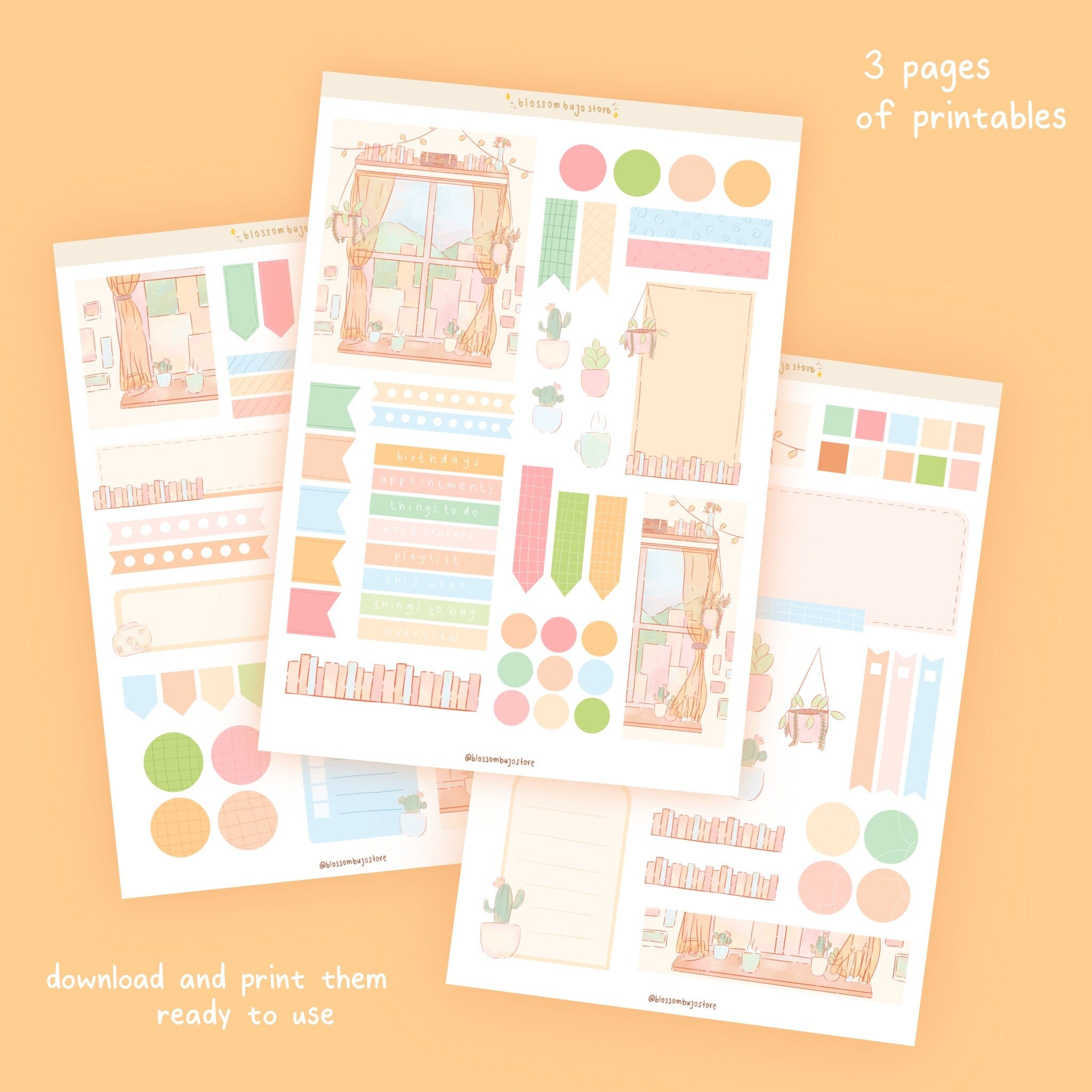 Printables - Cozy Bedroom Journal Kit – BlossomBujo Store