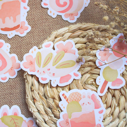 Sticker Set - Sakura Dessert.